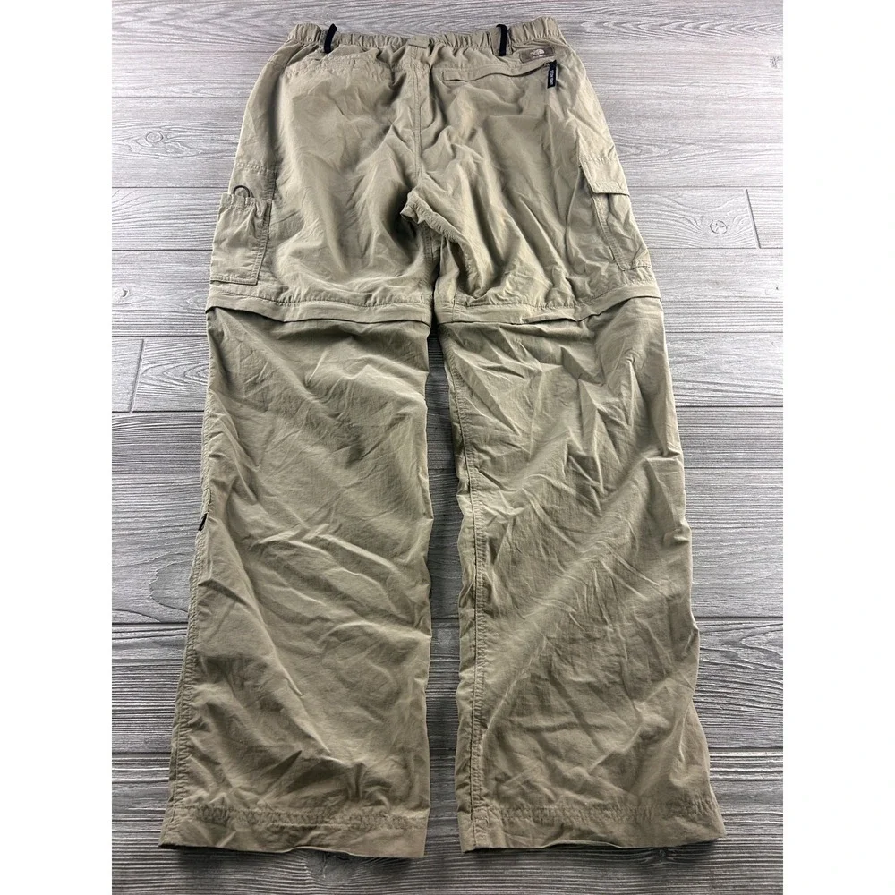 The North Face Mens Outdoor Hiking Convertible Cargo Pants Shorts Tan Medium